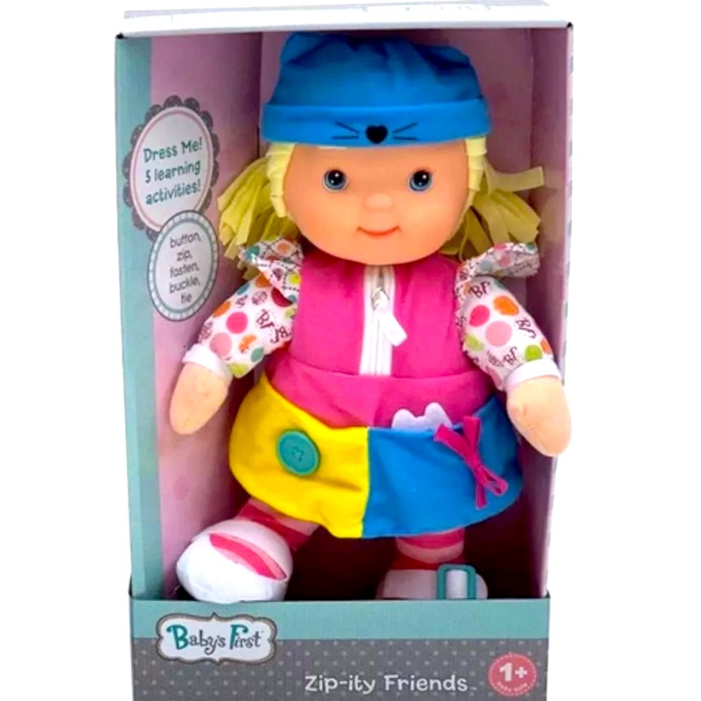 My First Preschool Friend Baby Doll Learn To Dress 14”- Ages 1+ Blonde Blue Eyes